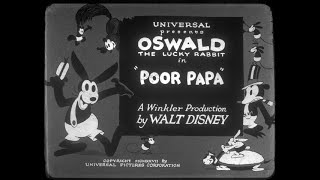 Oswald the Lucky Rabbit  quotPoor Papaquot 1927 Bluray HD [upl. by Eneluj]