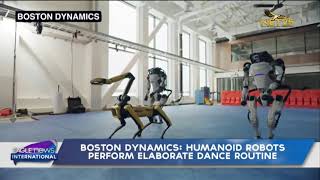 Boston dynamics humanoid robots perform dance routine [upl. by Akerley]