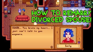 Regret Divorcing Your Spouse In Stardew Valley [upl. by Ruzich582]