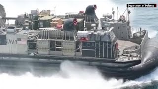 See the Navys amphibious hovercraft [upl. by Inglis136]