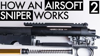 How an Airsoft Sniper works  Teching with Novritsch 1 [upl. by Orazal]