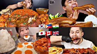 Mukbangers from different countries [upl. by Amles805]