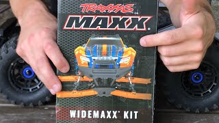 Traxxas MAXX 4S  HOW to INSTALL the Upgraded “WIDEMAXX” KIT 8995 [upl. by Annahavas]