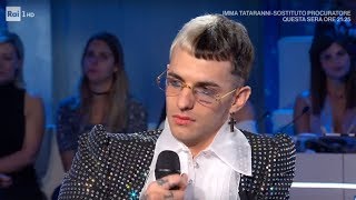 Achille Lauro dalle difficoltà al successo  Domenica In 06102019 [upl. by Jayme]