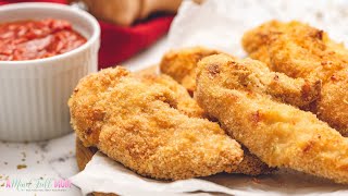 The Secret to Crispy BAKED Chicken Tenders [upl. by Missy]