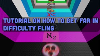 Tutorial on how to get far in difficulty fling simulator  Roblox [upl. by Nocaed]