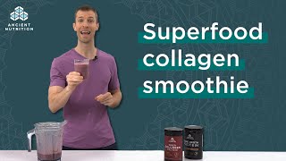 Dr Axes Morning Collagen Smoothie  UPGRADED [upl. by Amikahs139]