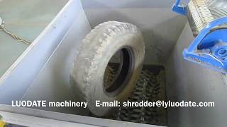 Tire Shredding Machine tyre shredder machine tyre shredding equipment waste tire shredder [upl. by Attezi923]