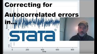 Stata Tutorial Correcting Autocorrelated Errors in OLS [upl. by Suzzy]