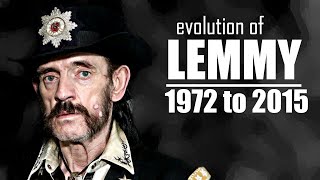 The Evolution of Lemmy Kilmister 1972 to 2015 [upl. by Sherill]