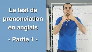 Le TEST DE PRONONCIATION en anglais  partie 1 [upl. by Annabelle]