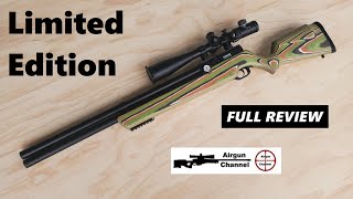 Limited Edition Green Laminate Avenger Review  Air Venturi Special Edition Avenger PCP Rifle [upl. by Bobinette]