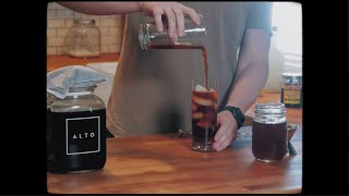 Cold Brew Mocktail Recipe The Top Hat Foamy Lavender [upl. by Rodoeht859]