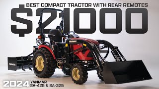 Best Compact Tractor Under 30hp  2024 YANMAR SA425  With Standard Rear Remotes [upl. by Azilem326]