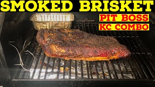 Smoked Brisket in the Pit Boss KC Combo [upl. by Eizeerb893]