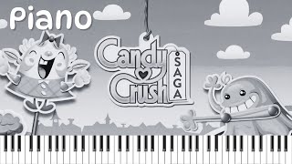 Candy Crush Saga  World Map Theme Piano Version [upl. by Tnecillim]