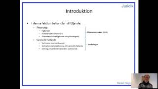 Familjerätt  Del 1  Introduktion [upl. by Afatsum]