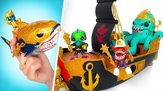 Versunkenes Goldschiff Schatzflasche und GoldHai  Treasure X Spielsets UNBOXING [upl. by Atsed]