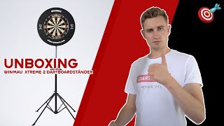 Winmau Dartboardständer Xtreme 2  UNBOXING  Dart Ständer  myDartpfeilTV [upl. by Ynoep191]