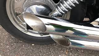 Honda Magna Cobra Exhaust [upl. by Econah216]