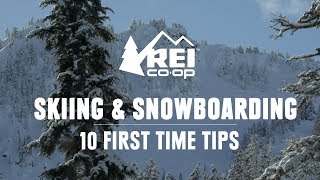 10 First Time Skiing and Snowboarding Tips  REI [upl. by Lertnahs501]