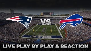 Patriots vs Bills Live Play by Play amp Reaction [upl. by Jansen]