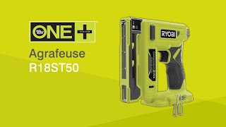 Agrafeuse sans fil 18V ONE™ R18ST50 RYOBI® pour vos loisirs créatifs [upl. by Aitnwahs]