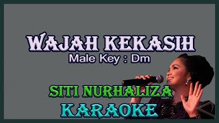 Wajah Kekasih Karaoke Siti Nurhaliza Nada Pria  Cowok Male Key Dm [upl. by Tada]