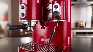 Operating the KitchenAid Pro Line Espresso Maker [upl. by Hebrew164]