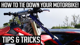 How to Tie down your Motorcycle [upl. by Griswold477]