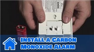 Home Safety Tips  How to Install a Carbon Monoxide Alarm [upl. by Antonio264]