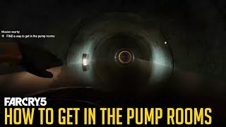 Far Cry 5  How to Get Inside the Pump Rooms Clean Water Act Quest [upl. by Granny]