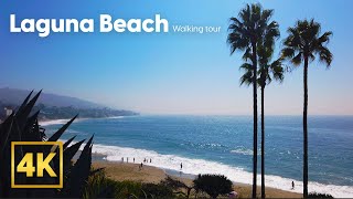 Beautiful LAGUNA BEACH Walking Tour 4K [upl. by Malinde]