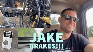 Jake Brake install on my Cummins L10 powered Ford L9000 [upl. by Ellehcim]