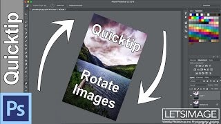 Photoshop Quick Tip How to Rotate a Selection or an Image  Photoshop Tutorial [upl. by Grayce]