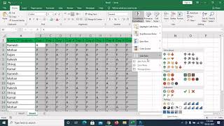 How To Make Attendance Sheet in Excel and Highlight Absent amp Present MS Excel [upl. by Lipinski811]