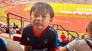 Sabah fc vs Kuching city  Family Vlog [upl. by Terena]