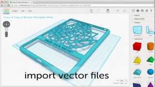 Tinkercad  Import vectors tutorial [upl. by Renckens]