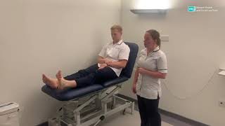 Physiotherapy Exercises following an Ankle Fracture [upl. by Idoj259]