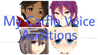 Carflo Hopes Peak High all my voice auditions Minecraft Roleplay [upl. by Shear471]