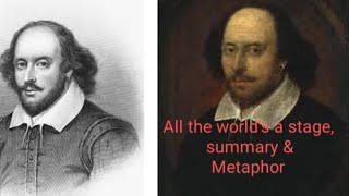 All the worlds a stage by w Shakespeare summary and metaphor [upl. by Hose]