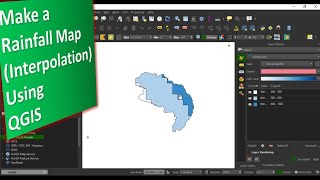 QGIS Tutorial Creating a Rainfall Map Interpolation Analysis [upl. by Nhguaved]