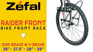 Jinstalle le Porte Bagages Avant ZEFAL Raider Front sur mon VTT [upl. by Nnagrom]