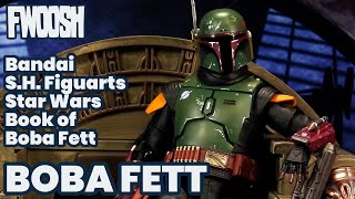 Star Wars Book of Boba Fett Bandai SH Figuarts SHF Mandalorian Disney Action Figure Review [upl. by Ohploda]