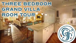 3 Bedroom Grand Villa  The Villas at Disneys Grand Floridian Resort  Room Tour [upl. by Kerk]