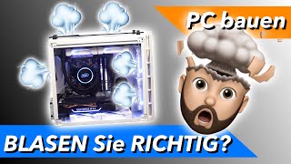 PC Airflow optimieren Überdruck Unterdruck  Gehäuse Lüfter richtig einbauen [upl. by Ettelimay839]