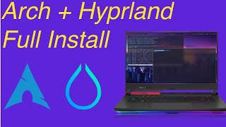 Arch Install and Hyprland setup [upl. by Fugate]