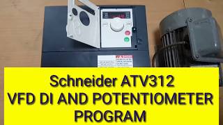 SCHNEIDER ATV312 VFD CONFIGURE FOR DISTARTSTOP2WIRE3WIRE AND SPEED PARAMETERS [upl. by Mell569]