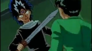 Yusuke Urameshi vs Hiei first fight [upl. by Zsolway]