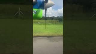 TwinOtter smooth landing  Engine View  Malaysia Airlines Maswings [upl. by Htirehc712]